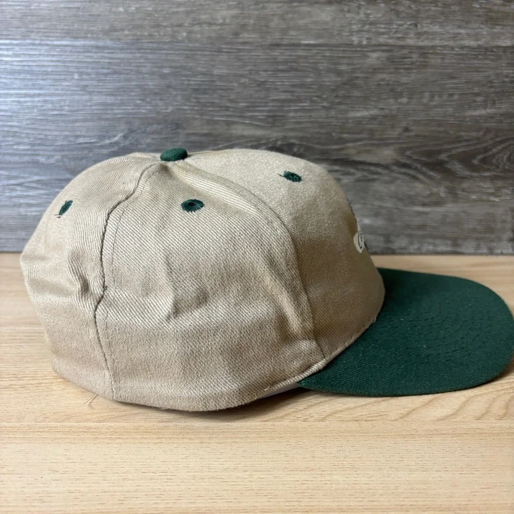 Vintage Cigar Heaven Hat Cap Strap Back Brown Green Adjustable